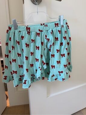 Piupiuchik Soft Mint Girl's Skirt with Red Bow Motif size 8 years